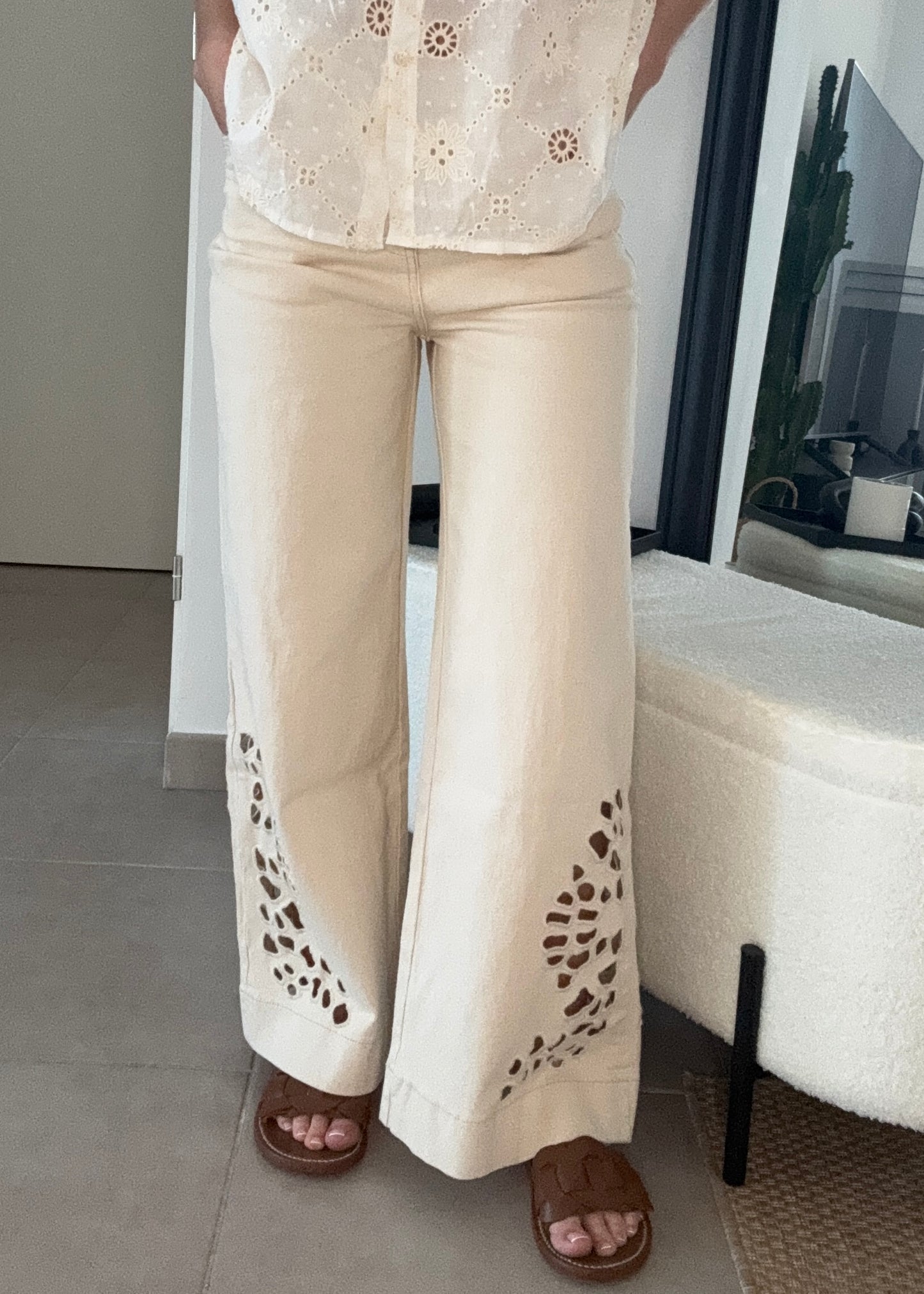 Jean macramé