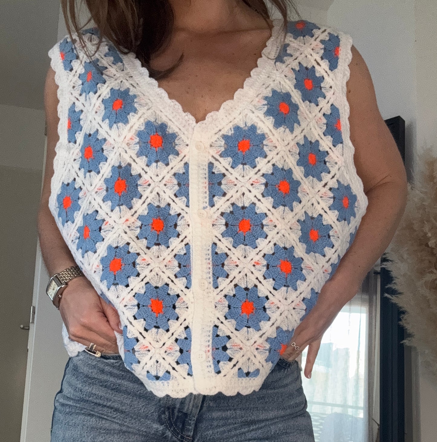 Gilet macramé