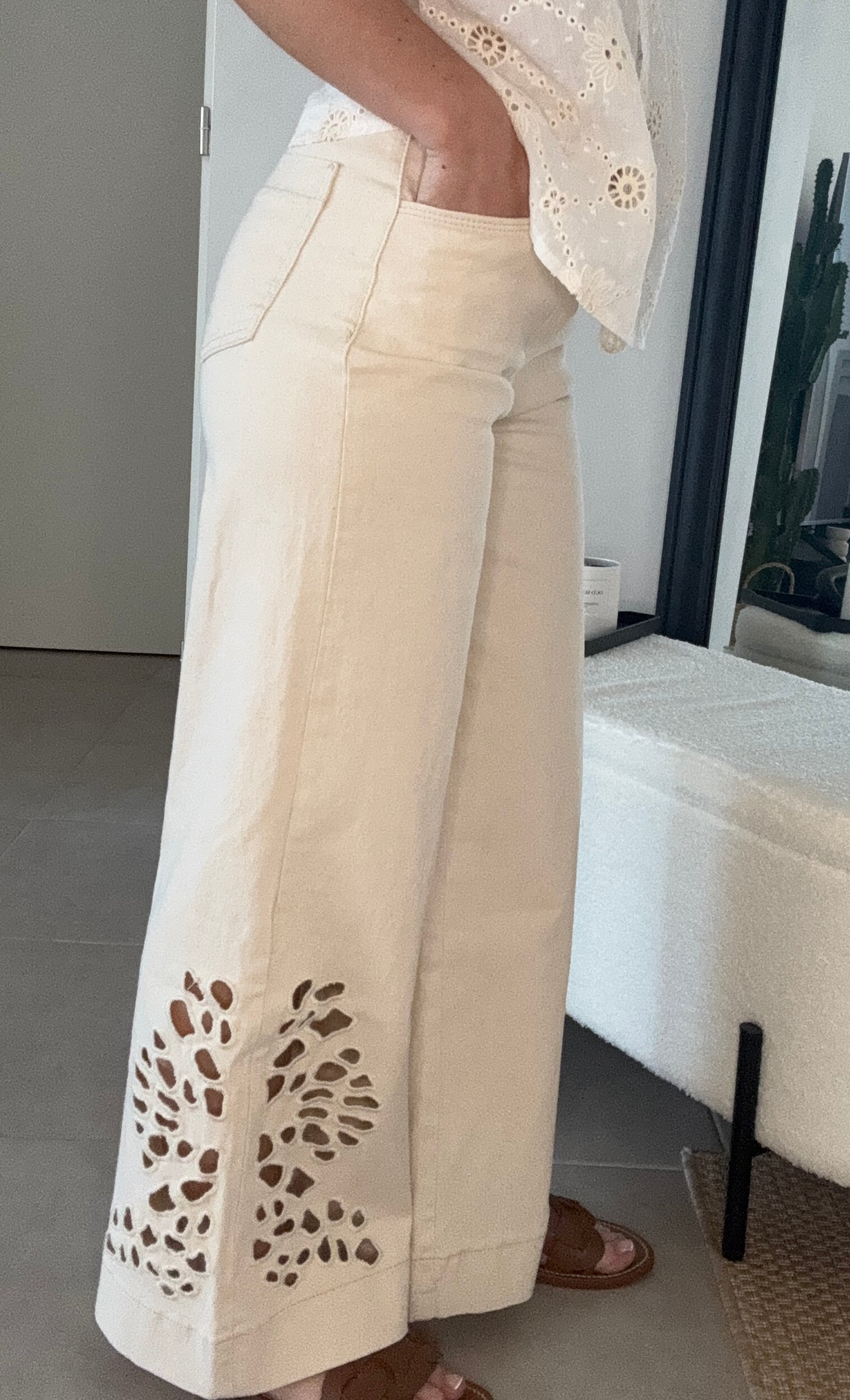 Jean macramé