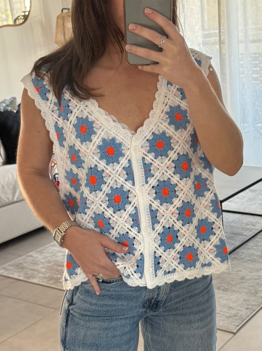 Gilet macramé