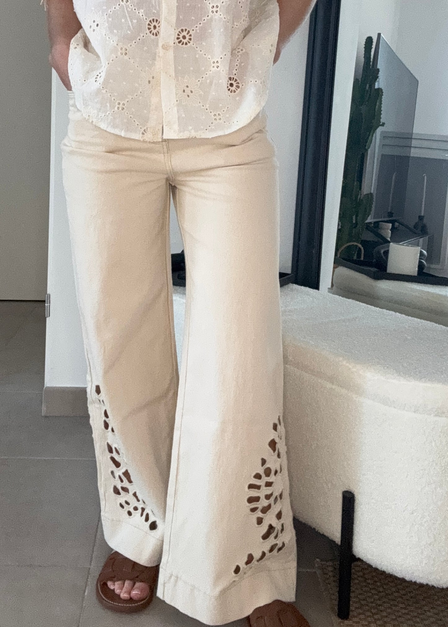 Jean macramé
